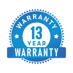 Fototapeta premium 13 Year Warranty | Warranty | Icon | Vector