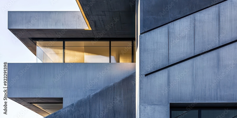 Canvas Prints a building with a lot of windows and a balcony
