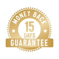 15 Days Money Back Guarantee | Money Back | Icon | Vector
