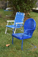 Blue Lawn Chairs