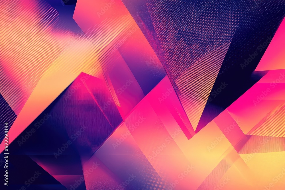 Canvas Prints vibrant abstract background featuring geometric shapes and dynamic colors, perfect for modern design