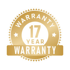 17 Year Warranty | Warranty | Icon | Vector