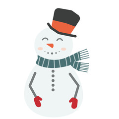 Winter Snowman Illustration