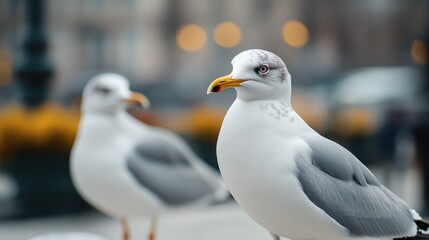 Obraz premium Seagull Close Up