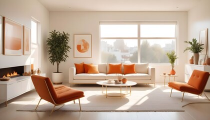 Photo interior modern design room 3d illustration