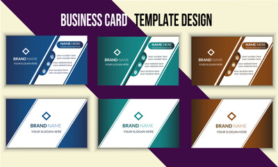 modern creative business card and name card horizontal simple clean template vector design. name card corporate visiting card