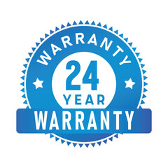 24 Year Warranty | Warranty | Icon | Vector