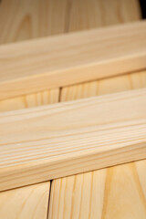 edged board made of pine wood for construction works