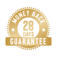 28 Days Money Back Guarantee | Money Back | Icon | Vector