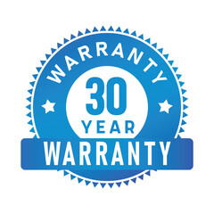Fototapeta premium 30 Year Warranty | Warranty | Icon | Vector