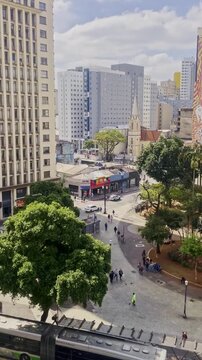 Panoramic view from the neighborhood Republica. S&atilde;o Paulo, Brazil, August 13, 2024.
