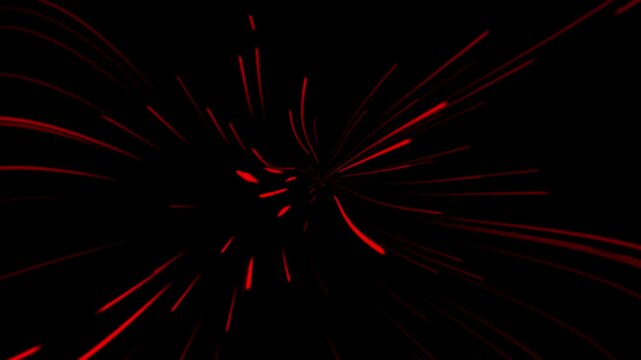 Speed light line motion blur on dark background. Dynamic modern template effect for graphic design.