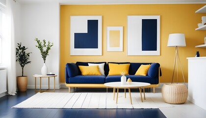 Photo interior modern design room 3d illustration