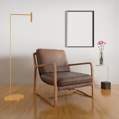 Armchair and the flowers