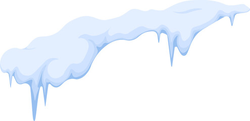 Snow cap symbol. Flat icon.