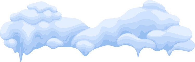 Snow cap symbol. Flat icon.