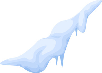 Snow cap symbol. Flat style.