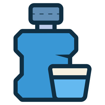 recommend clip art: mouthwash and glass drink icon