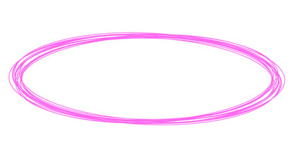 Oval Line Marking Illustration  inspired by tangled and messy complicated thread Doodle Highlights That Can Be Used For Sticker, Icon, Decorative, etc. | Marker circle with pink color