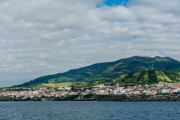 Vila Franca do Campo town at Sao Miguel island, Azores Portugal.