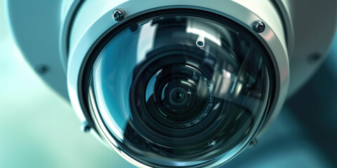 A surveillance camera, lens fixed on the action, recording every move for posterity.