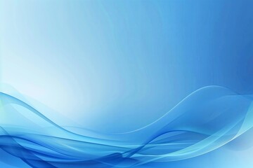 Fototapeta premium Abstract blue background with smooth lines