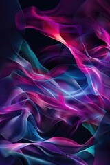 Obraz premium Vibrant and colorful wave design, suitable for digital media backgrounds.