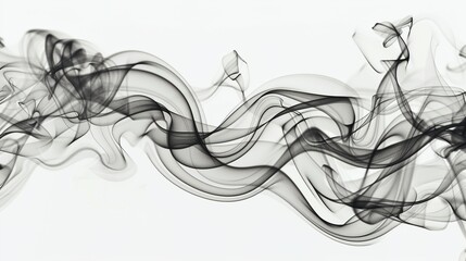 Mesmerizing Psychedelic Smoke Art: Vibrant Colors and Abstract Patterns on a Pure White Canvas