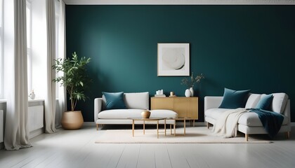 Photo interior modern design room 3d illustration