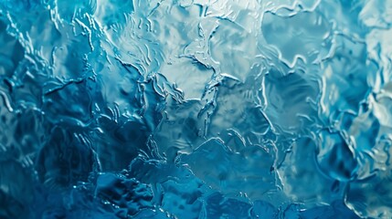 Obraz premium Textured close-up of blue water with light reflections at a natural setting