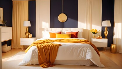 Photo interior modern design room 3d illustration