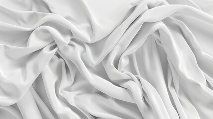 Obraz premium White, crumpled fabric, possibly a piece of clothing or a textile