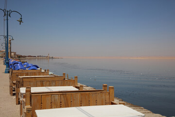 Qarun Lake, Water, Shore, Noon