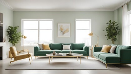 Photo interior modern design room 3d illustration