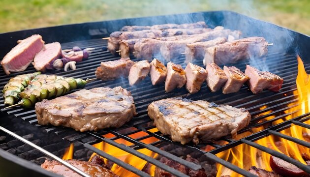viande grill&eacute;e barbecue