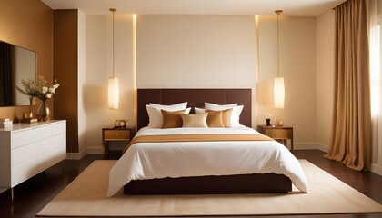 Photo interior modern design room 3d illustration