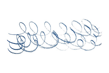 Blue pencil lines on transparent background.