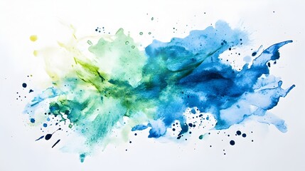Obraz premium Vibrant Watercolor Splash Symbolizing the Flow of Creativity and Ideas