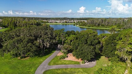 Drone photos of Cummingham Park and lakes