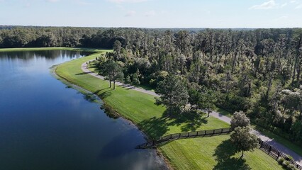 Drone photos of Cummingham Park and lakes © Anita Denunzio