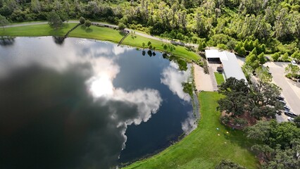 Drone photos of Cummingham Park and lakes