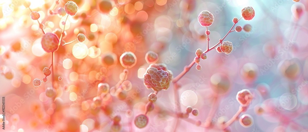 Aufkleber a dreamy abstract background featuring soft colors and delicate bubbles, perfect for artistic projec