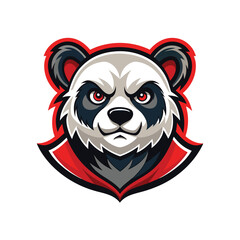 Panda mascot logo vector. Animal vector illustration. bear logo. © Saim Art