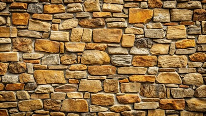 Obraz premium Stone wall background with textured surface perfect for adding a rustic touch to designs, stone, wall, background