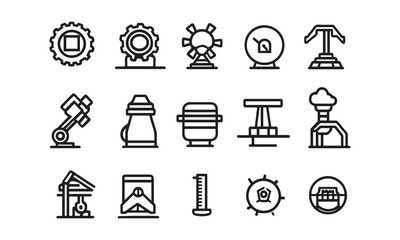 law and web icons ,  set of trendy line style graphics  icon for Business, construction, ecommerce, finance, industry collection isolated Vector illustration