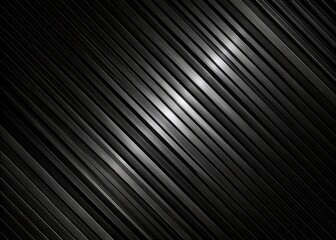 Obraz premium Dark mystique background featuring diagonal black stripes on a pitch-black canvas, evoking a sense of modernity, sophistication, and abstract elegance in digital design.