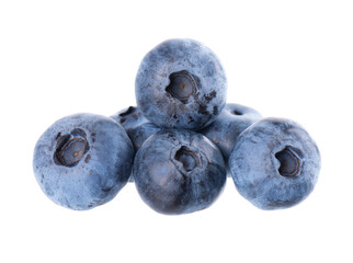 Fresh blueberry isolated on white background. Bilberry or whortleberry berries. Clipping path.