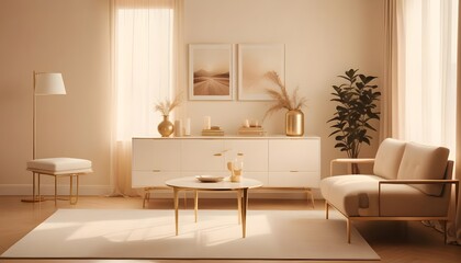Photo interior modern design room 3d illustration