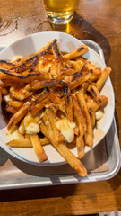 Canadian Poutine French fries with gravy