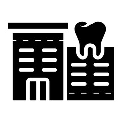 dental clinic glyph icon